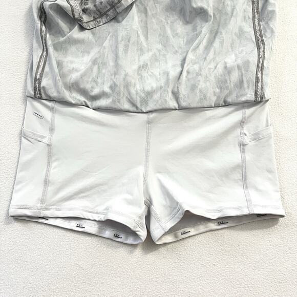 Lululemon Pace Rival Skirt No Panels 15" City Breeze Alpine White Multi 10 Tall - Picture 6 of 10